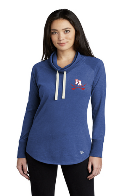 Sueded Cotton Blend Cowl Tee / Royal Heather / Princess Anne High School