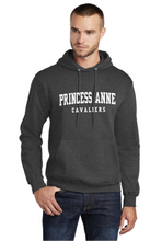 Core Fleece Pullover Hooded Sweatshirt / Charcoal / Princess Anne High School