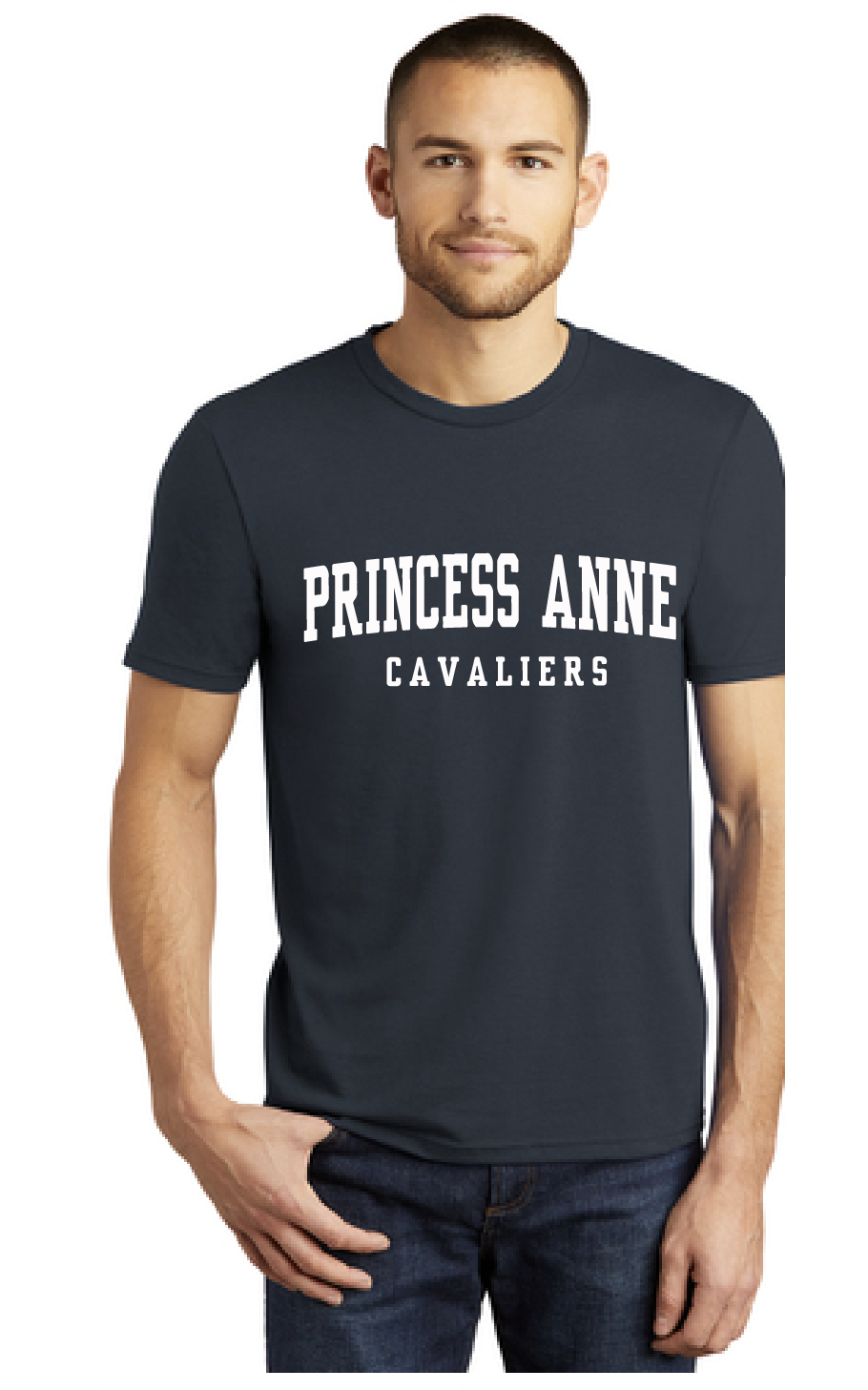 Perfect Tri Tee / Navy / Princess Anne High School