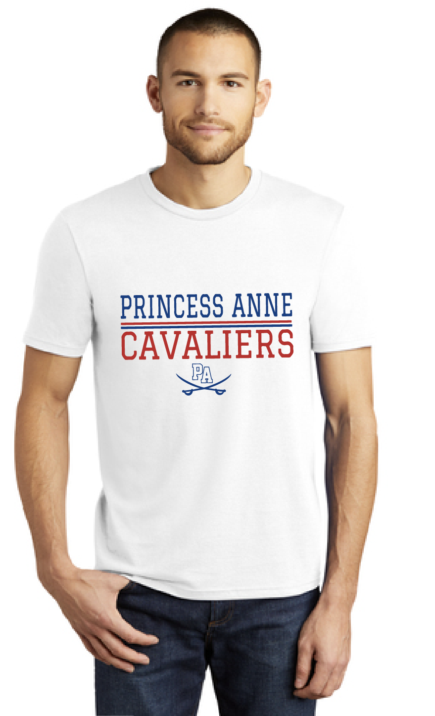 Perfect Tri Tee / White / Princess Anne High School