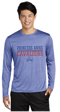 Long Sleeve Heather Contender Tee / True Royal Heather / Princess Anne High School