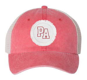 Pigment-Dyed Trucker Cap / Red/ Stone / Princess Anne High School