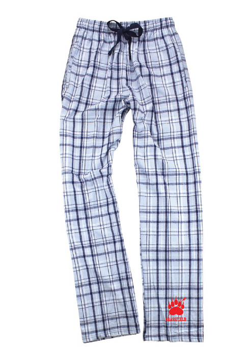Flannel Pants with Pockets / Blue & Navy / Grassfield - Fidgety