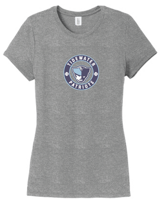 Ladies Tri-Blend T-Shirt/ Gray Frost / Tidewater Baseball - Fidgety