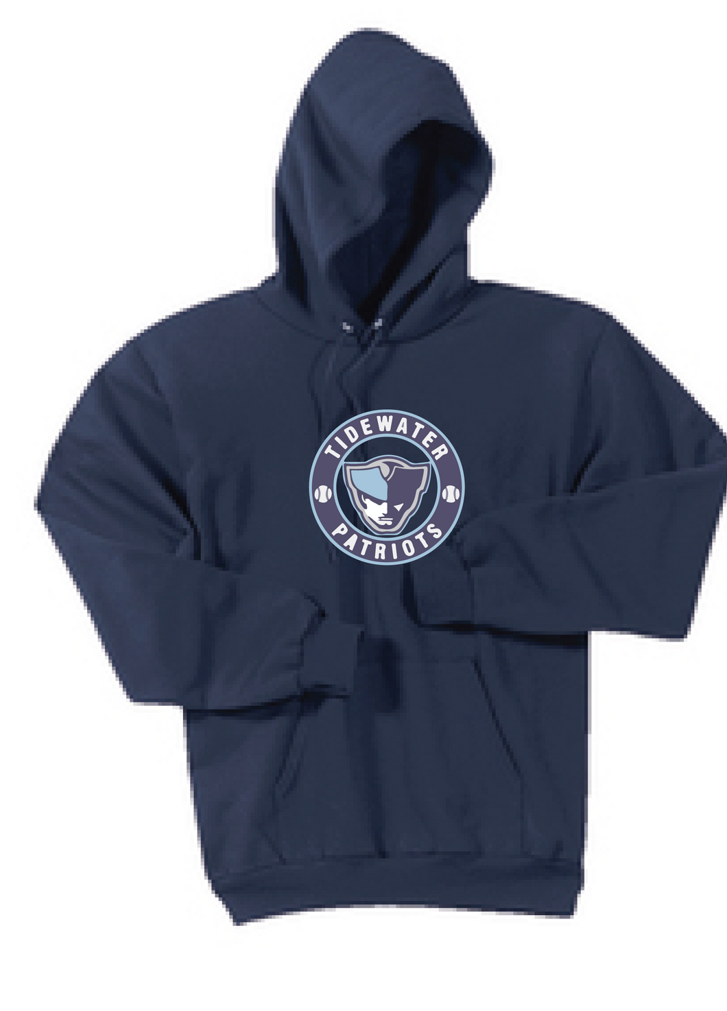Fleece Hooded Sweatshirt / Heather Navy / Tidewater Patriots - Fidgety