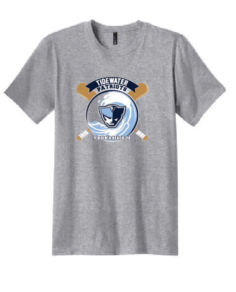 Core Cotton T-Shirt/ Athletic Heather / Tidewater Patriots - Fidgety
