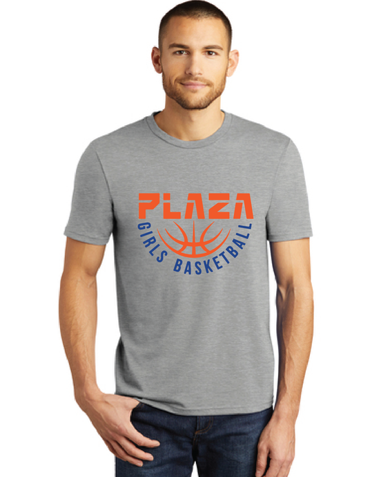 Softstyle Short Sleeve T-Shirt / Heather Grey / Plaza Girls Basketball
