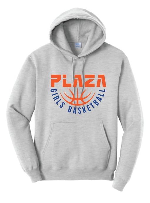 Hooded Sweatshirt (Youth & Adult) / Ash  / Plaza Girls Basketball
