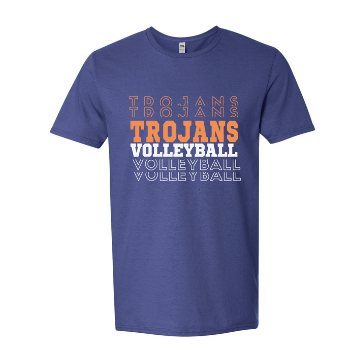 Sofspun® Crewneck T-Shirt / Royal / Plaza Volleyball