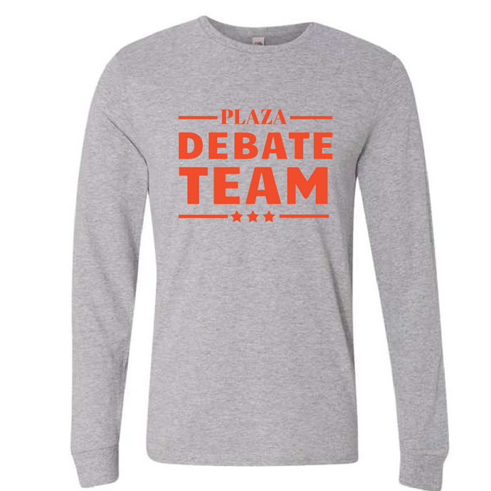 Core Cotton Long Sleeve Tee / Athletic Heather / Plaza Middle Debate