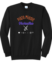 Fleece Crewneck Sweatshirt  / Black / Plaza Middle Music