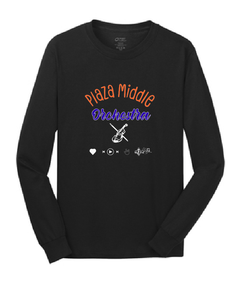 Classic Cotton Long Sleeve T-Shirt / Black / Plaza Middle Music