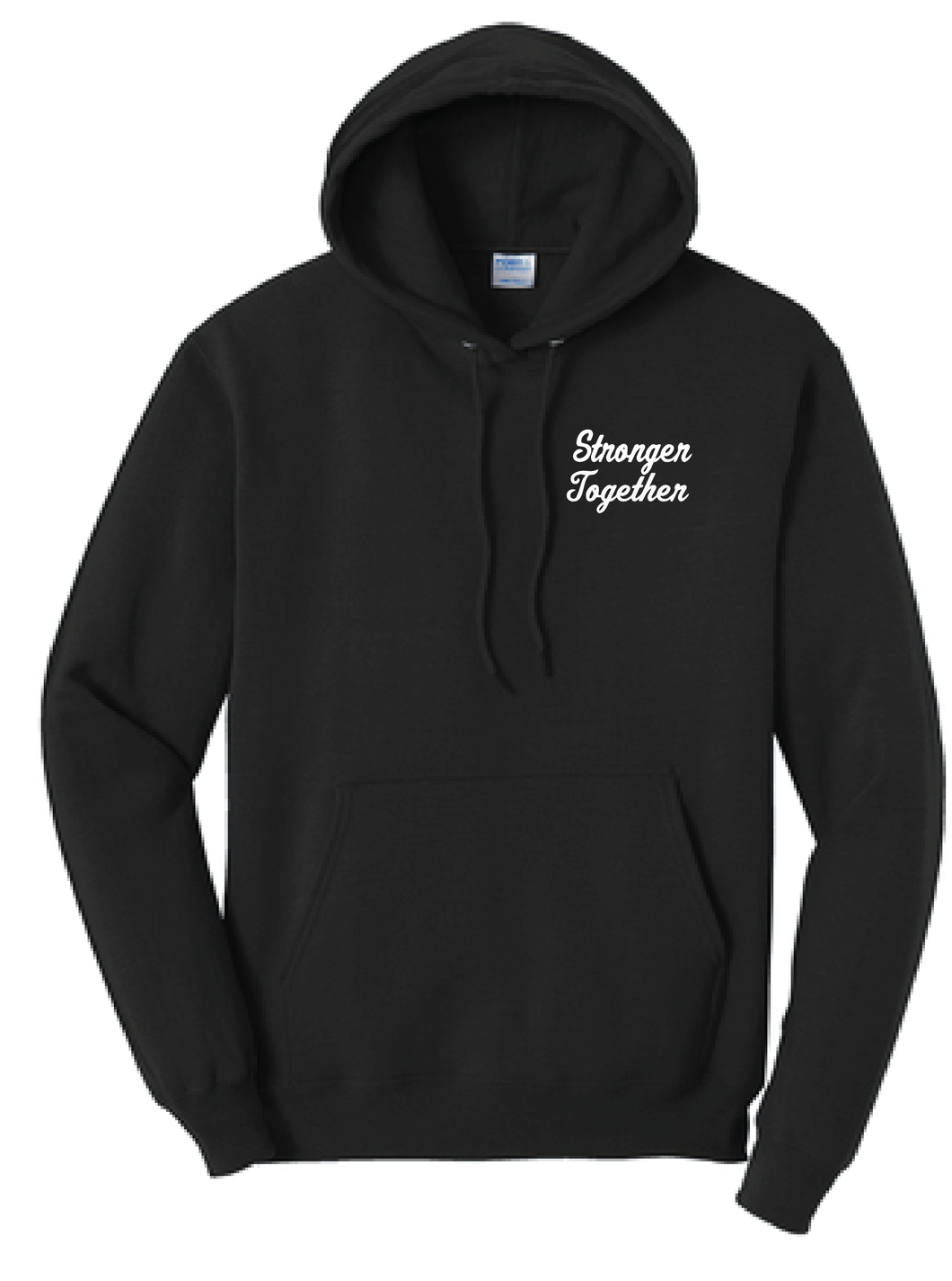 Fleece Pullover Hooded Sweatshirt / Black / Plaza Middle School NJHS