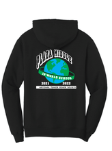 Fleece Pullover Hooded Sweatshirt / Black / Plaza Middle School NJHS