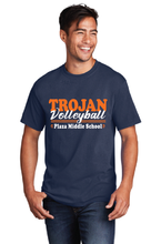 Core Cotton Tee / Navy / Plaza Middle School Volleyball