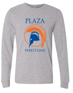 Core Cotton Long Sleeve Tee / Ash / Plaza Middle Wrestling
