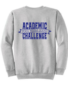 Fleece Crewneck Sweatshirt / Ash / Plaza Academic Challenge
