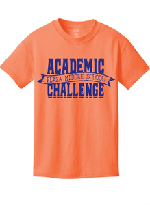 Core Cotton Tee / Neon Orange / Plaza Academic Challenge