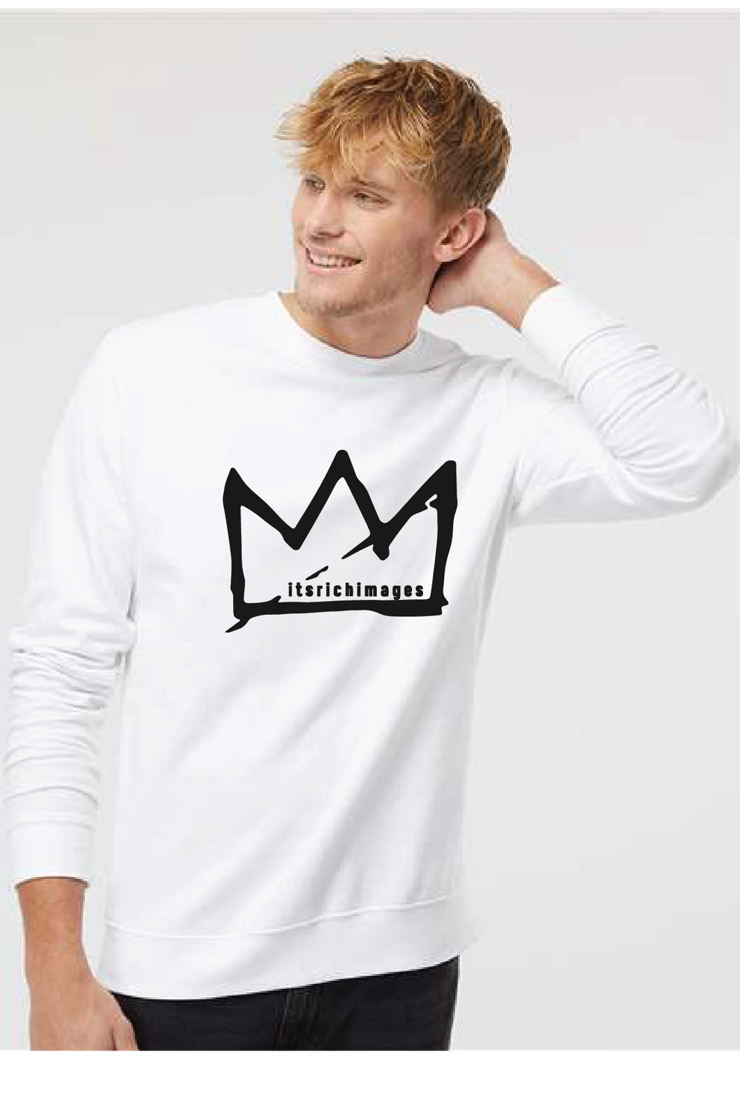 Midweight Crewneck Sweatshirt / White / Rich Images Photography