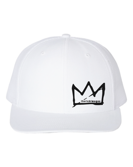Adjustable Snapback Trucker Cap / White / Rich Images Photography