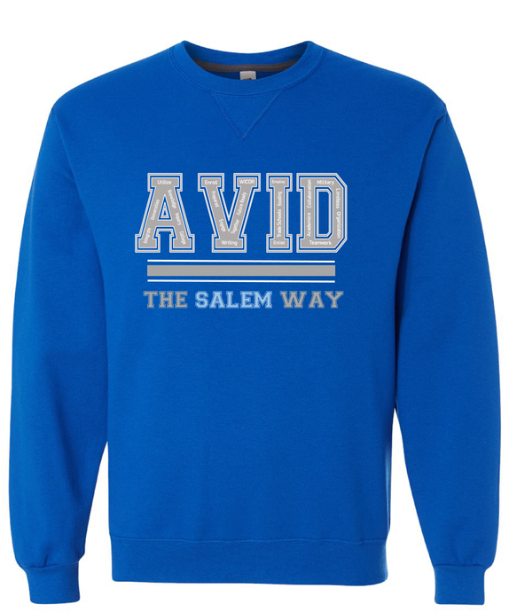 Sofspun Crewneck Sweatshirt / Royal / Salem Middle School AVID