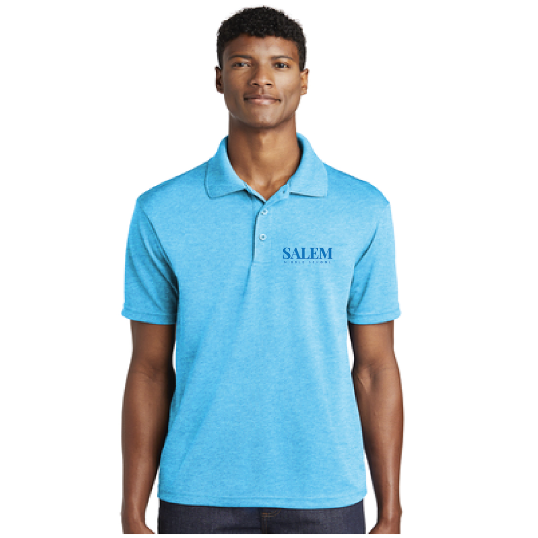 PosiCharge RacerMesh  Polo / Pond Blue Heather / Salem Middle School Staff