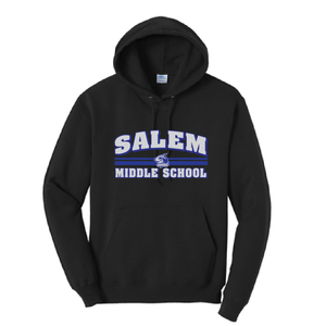 Fleece Hooded Sweatshirt / Black / Salem Middle School