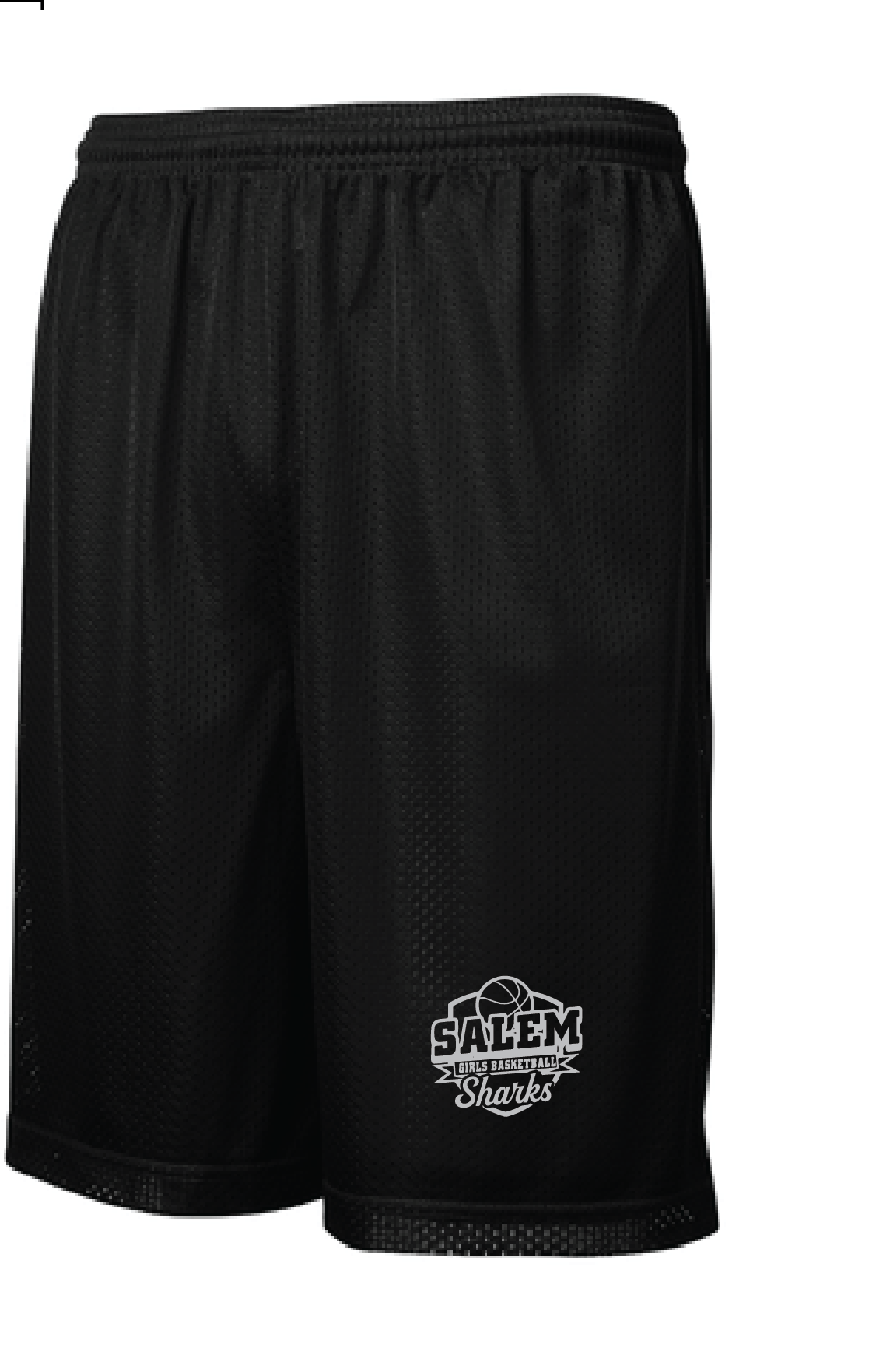 Classic Mesh Shorts Black Salem Middle School Girls Basketball