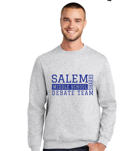 Fleece Crewneck Sweatshirt / Ash / Salem Middle School Debate