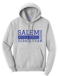 Fleece Hooded Sweatshirt / Ash / Salem Middle School Debate