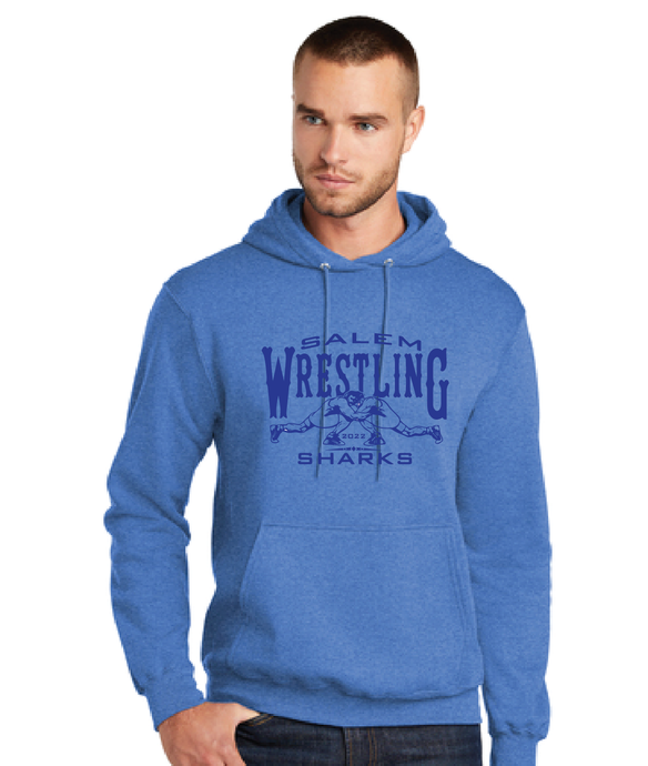 Fleece Hooded Sweatshirt / Heather Royal / Salem Middle School Wrestling