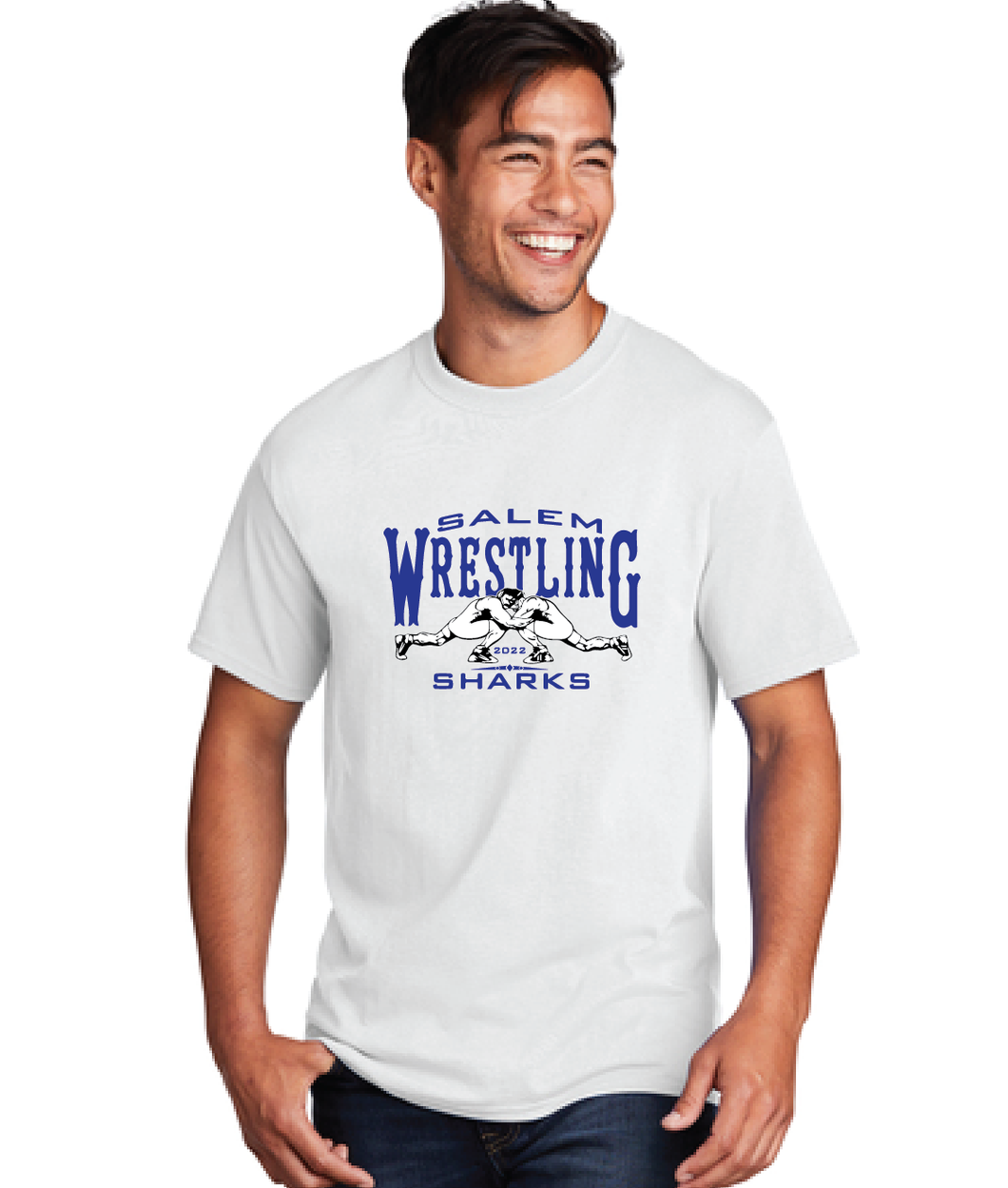 Core Cotton Tee / White / Salem Middle School Wrestling