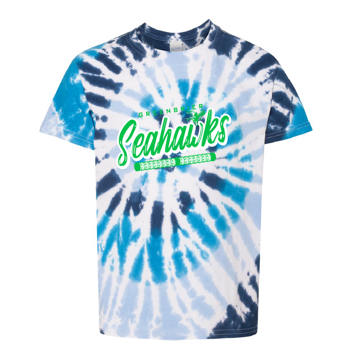 Summer Camp Tie-Dyed T-Shirt / Stillwater / Greenbrier Seahawks Swim Team