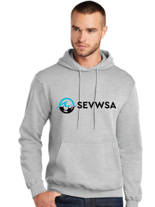 Fleece Pullover Hooded Sweatshirt / Ash / Southeastern Virginia Women’s Soccer Association / SEVWSA