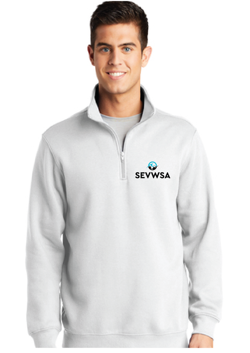 Core Fleece 1/4-Zip Pullover Sweatshirt / White / Southeastern Virginia Women’s Soccer Association / SEVWSA