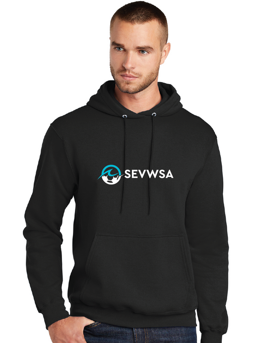 Core Fleece Pullover Hooded Sweatshirt / Black / Southeastern Virginia Women’s Soccer Association / SEVWSA
