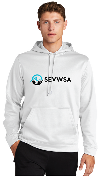 Performance Fleece Hooded Pullover / White / Southeastern Virginia Women’s Soccer Association / SEVWSA