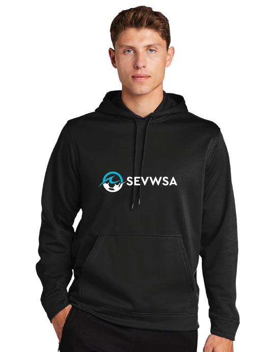 Performance Fleece Hooded Pullover / Black / Southeastern Virginia Women’s Soccer Association / SEVWSA