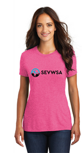 Women’s Triblend Tee / Fusia Frost / Southeastern Virginia Women’s Soccer Association / SEVWSA