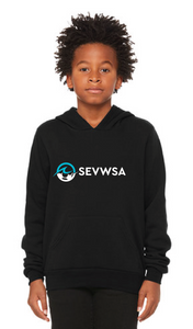 Youth Sponge Fleece Crewneck Sweatshirt / Black / SEVWSA