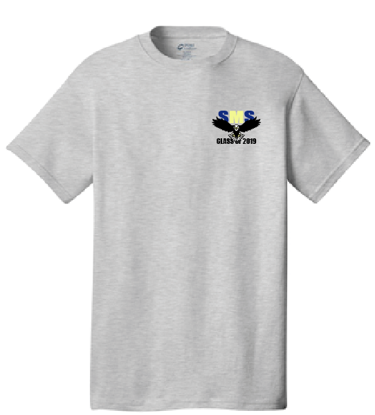 2019 Class Short Sleeve T-Shirt / Gray / SMS - Fidgety