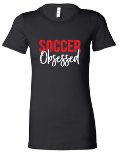 Soccer Obsessed T-Shirt / Black / Soccer - Fidgety