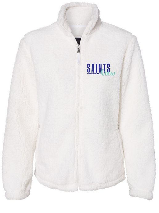 Sherpa Full-Zip Jacket (Youth & Adult) / Natural / Saints Crew