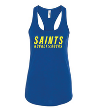 Women's Ideal Racerback Tank / Royal / Saints Field Hockey