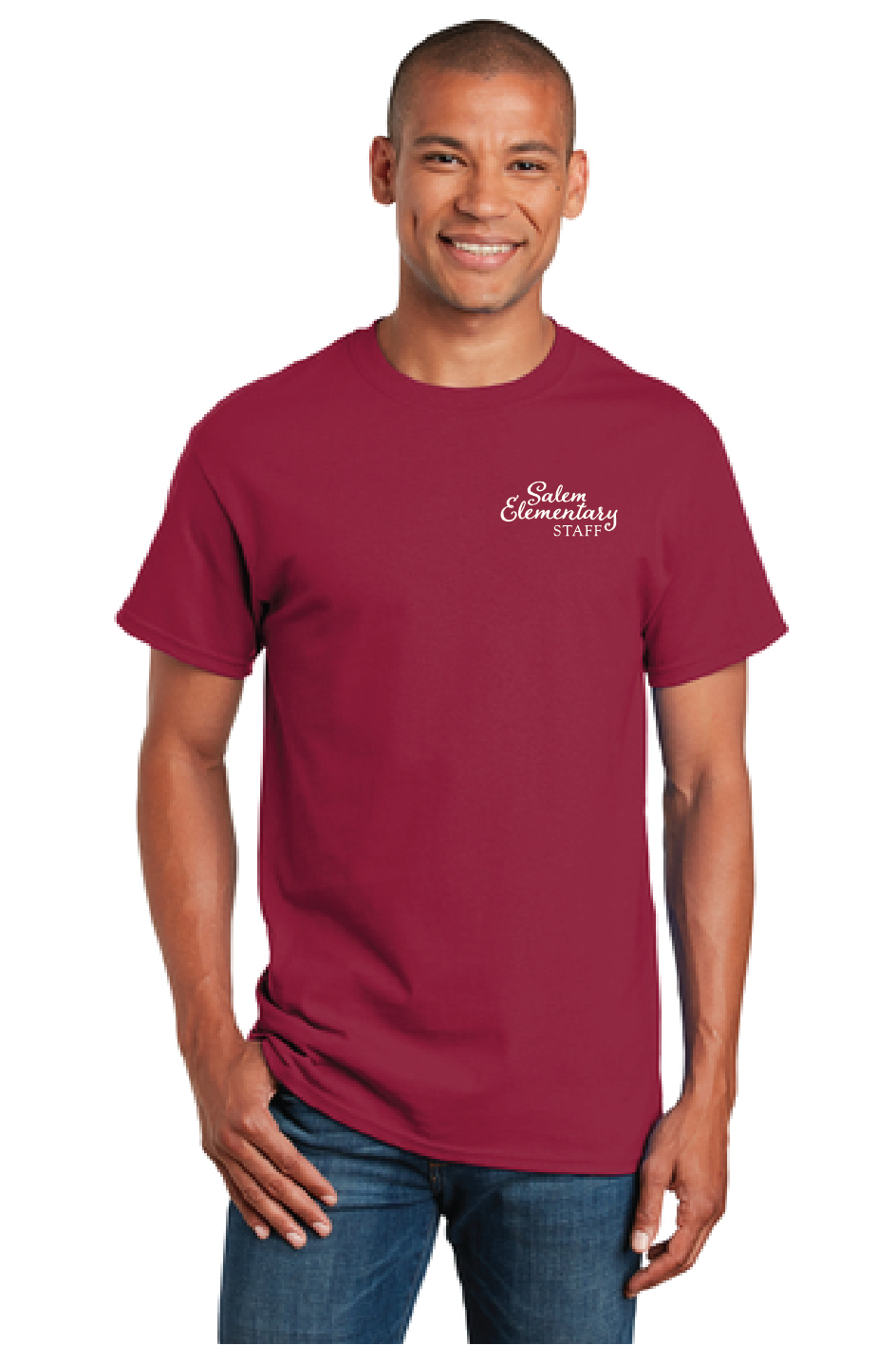 Cotton T-Shirt / Cardinal Red / Salem Elementary School