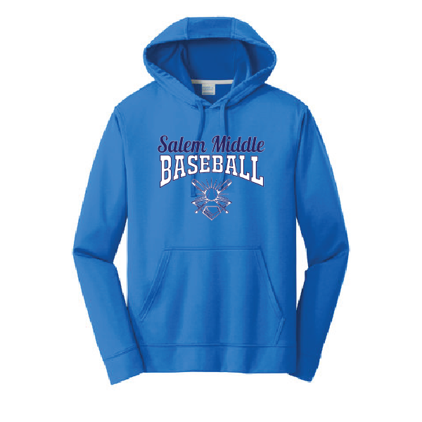 Performance Hooded Sweatshirt / Royal / Salem Middle School Baseball