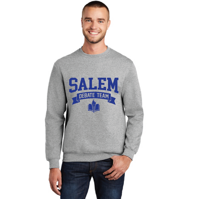 Fleece Crewneck Sweatshirt / Athletic Heather / Salem Middle School Debate