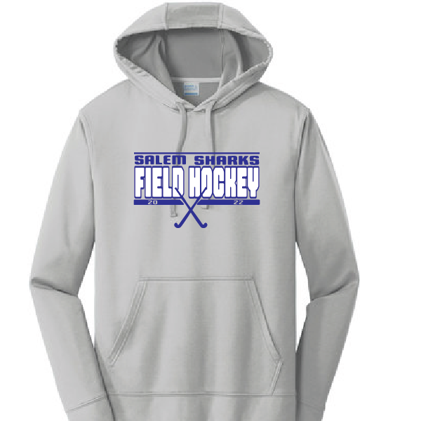 Performance Fleece Pullover Hooded Sweatshirt / Silver / Salem Middle School Field Hockey