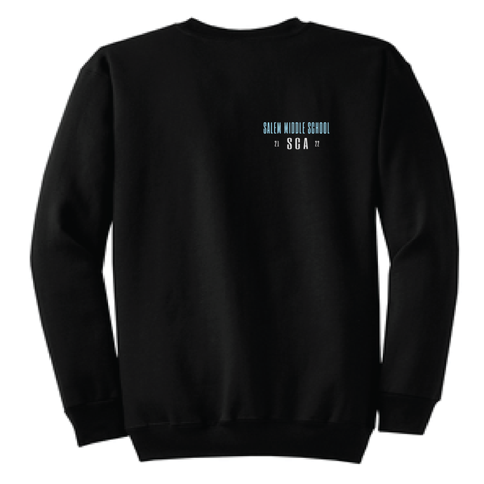 Fleece Crewneck Sweatshirt / Black / Salem Middle School SCA