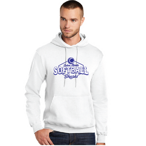 Fleece Hooded Sweatshirt / White / Salem Middle School Softball